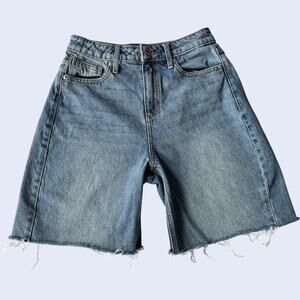 Sneak Peek Vintage Womens Size 26 Denim Shorts Light Blue Wash Raw Hem